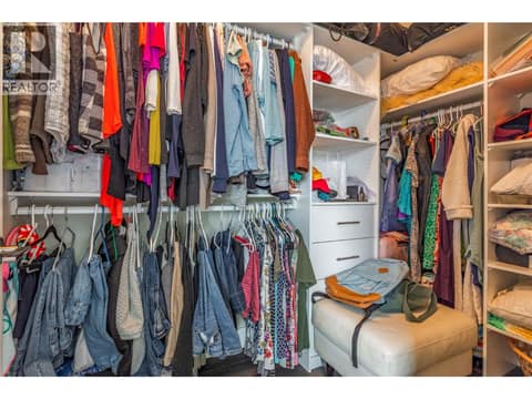 Walk in closet with built in shelving! at 12798 Lake Hill Drive Unit# 37, Lake Country North West
