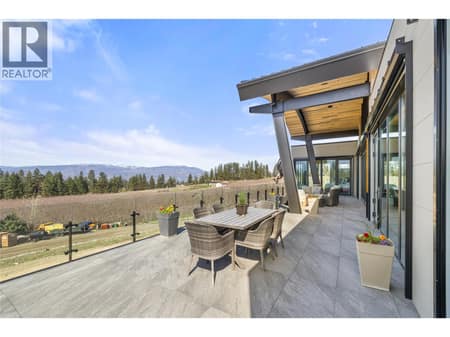 Balcony off main at 4275 Todd Road, South East Kelowna