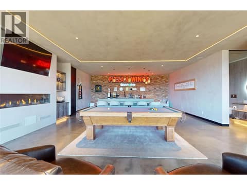 Lower level rec room at 4275 Todd Road, South East Kelowna