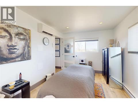 Outbuilding room- currently used as a massage studio at 4275 Todd Road, South East Kelowna