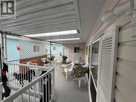 Covered deck area at 5484 25 Avenue Unit# 123, South Vernon