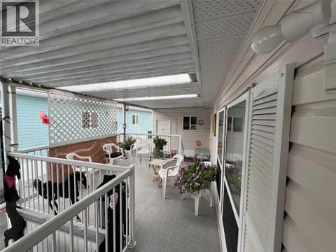 Covered deck area at 5484 25 Avenue Unit# 123, South Vernon