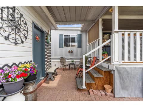 Left is detached workshop/Right home/Straight outdoor area and Hot Tub at 9020 Jim Bailey Road Unit# 48 Lot# 48, Lake Country East / Oyama, Kelowna