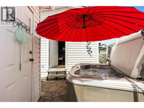 Small storage off hot tub used as dressing room at 9020 Jim Bailey Road Unit# 48 Lot# 48, Lake Country East / Oyama, Kelowna
