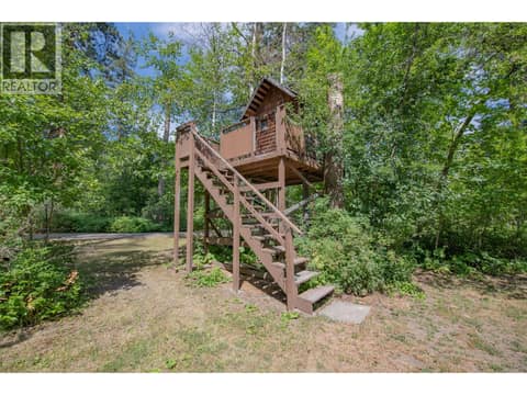 Even a tree fort at 1851 Miller Street, Lumby Valley
