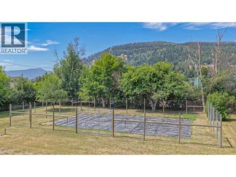 Fenced garden area ready to plant at 1851 Miller Street, Lumby Valley