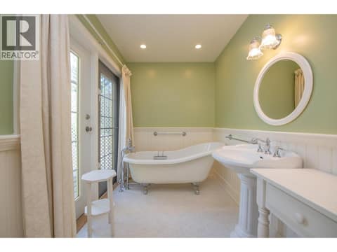 Main Floor Bathroom at 1851 Miller Street, Lumby Valley