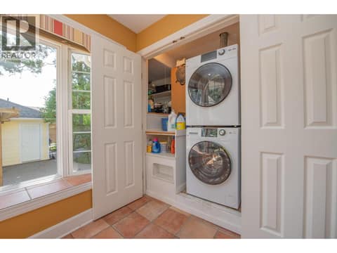 Main Floor Laundry at 1851 Miller Street, Lumby Valley