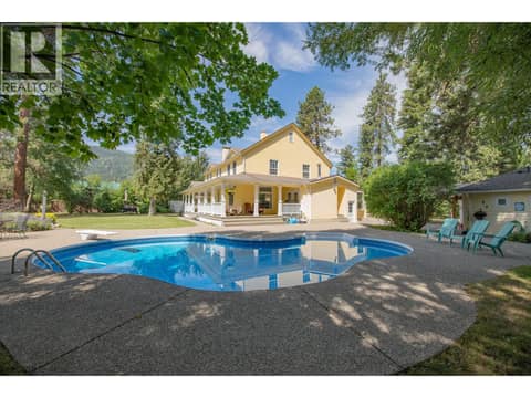 Ultimate privacy in your yard at 1851 Miller Street, Lumby Valley