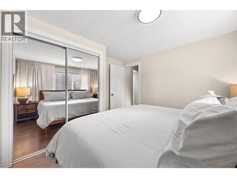 Mirrored closets enhance both the storage and sense of space, while the neutral finishes create a move-in ready retreat. at 4075 McClain Road Unit# 22, South East Kelowna
