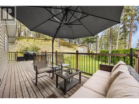 Sip your morning coffee or unwind with a glass of wine while enjoying the sights and sounds of your own private backyard oasis. at 4075 McClain Road Unit# 22, South East Kelowna