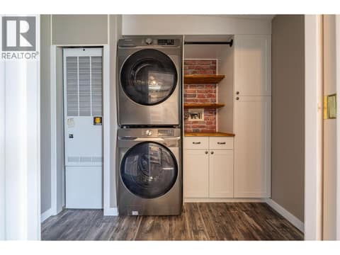 Laundry and furnace at 9510 Highway 97 N Unit# 26, Swan Lake West, Vernon