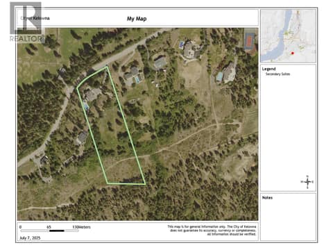City mapping lot lines at 2615 Harvard Road, South East Kelowna