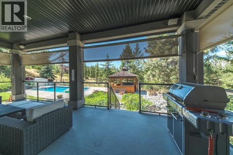Deck over pool at 2615 Harvard Road, South East Kelowna