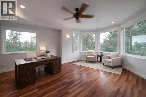 Home office or flex room Ai staged at 2615 Harvard Road, South East Kelowna