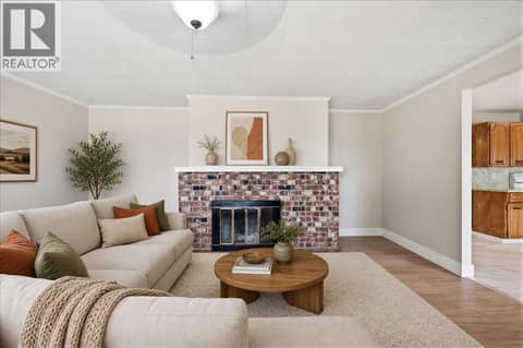 Virtually Staged  -Living Room at 3585 Warner Avenue, Armstrong/ Spall.