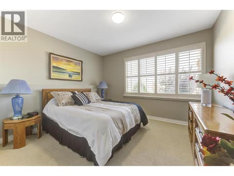 Lower level Bedroom at 2455 Quail Ridge Boulevard Unit# 131, University District, Kelowna