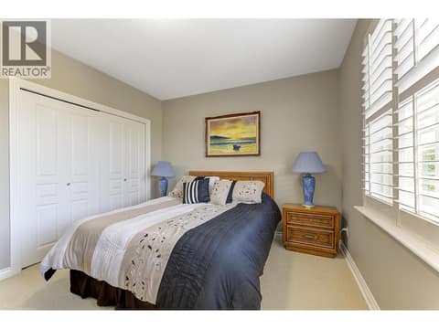 Lower level Bedroom at 2455 Quail Ridge Boulevard Unit# 131, University District, Kelowna