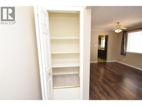Hall linen closet at 3906 Pleasant Valley Road Unit# 19, Harwood, Vernon