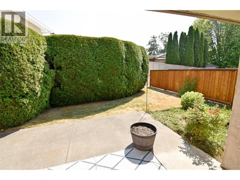Partially covered patio at 3906 Pleasant Valley Road Unit# 19, Harwood, Vernon