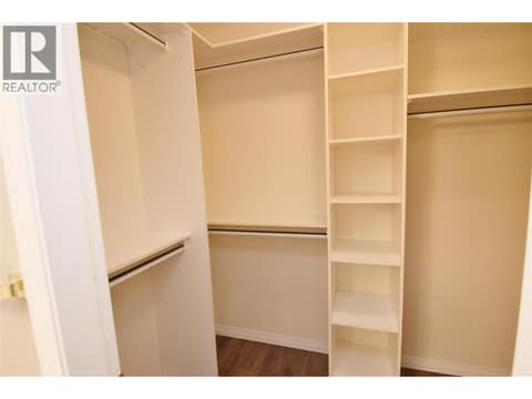 Walk in closet at 3906 Pleasant Valley Road Unit# 19, Harwood, Vernon