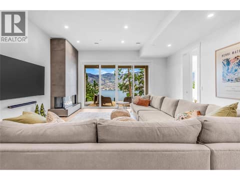 Family Room on lower level at 3452 Blue Grass Lane, McKinley Landing, Kelowna