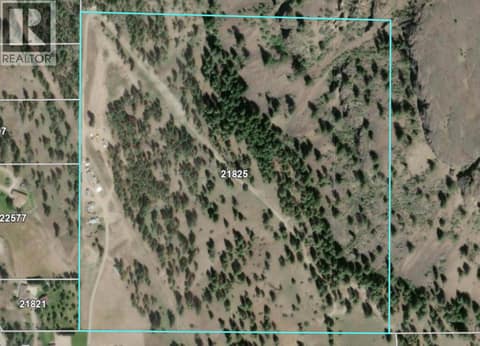 Aerial approximate lot lines. at 21825 Garnet Valley Road, Summerland Rural