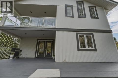 Deck off of the primary suite at 743 Mt. Thor Drive, Middleton Mountain Coldstream