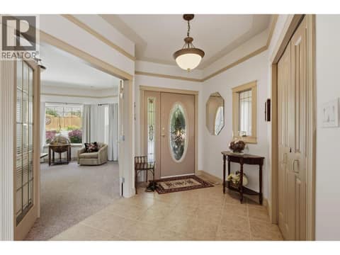 Main entrance at 594 Mountain Drive, Okanagan North, Vernon