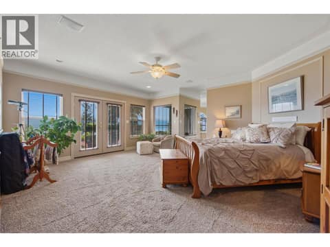 Primary bedroom at 594 Mountain Drive, Okanagan North, Vernon