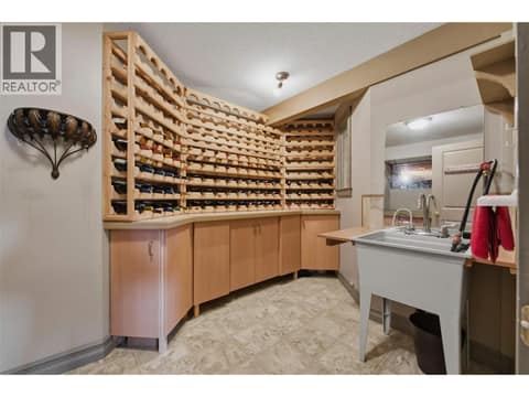 Wine room at 594 Mountain Drive, Okanagan North, Vernon