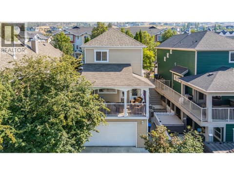 Back deck viewed from the back of the house. at 430 McCarren Avenue, Kettle Valley, Kelowna