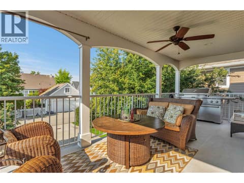 Beautiful covered deck to extend the use of the outdoor space. at 430 McCarren Avenue, Kettle Valley, Kelowna