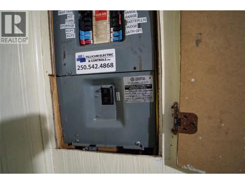 Electrical panel at 4137 Spallumcheen Drive Unit# 16, Armstrong/ Spall., Spallumcheen