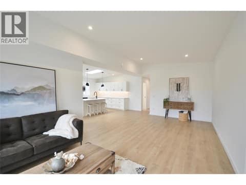 Living room & dining room at 8900 Jim Bailey Road Unit# 126, Lake Country East / Oyama, Kelowna