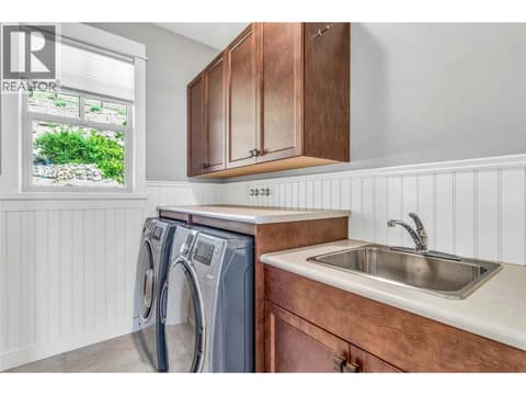 Laundry On Second Level at 8780 Braeburn Drive, Middleton Mountain Coldstream