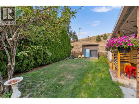 Peaceful and private fenced yard! at 610 Katherine Road Unit# 12, West Kelowna Estates