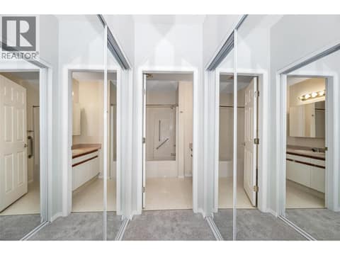 Master bedroom mirrored closet on both side at 3805 30 Avenue Unit# 112, City of Vernon