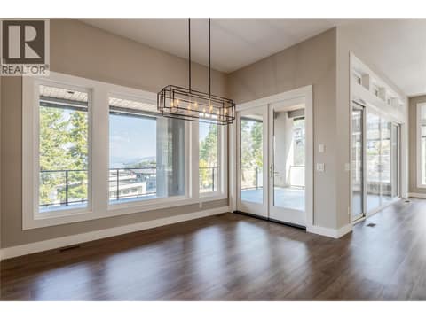 Dining area at 3303 Water Birch Circle, McKinley Landing, Kelowna