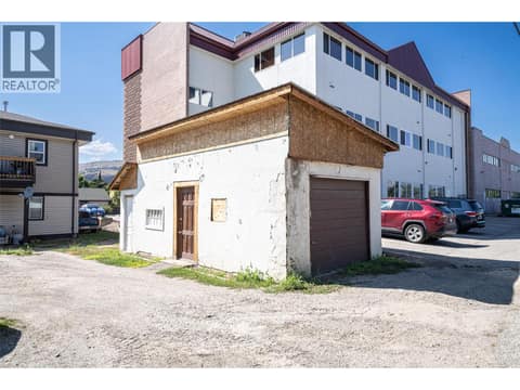 Old garage building at 3601 31 Street, City of Vernon