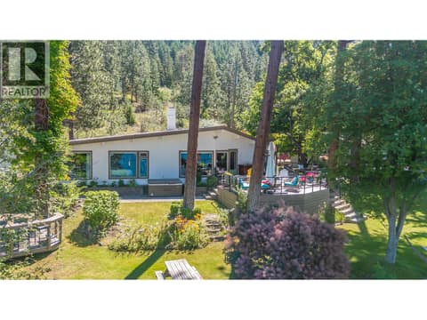 Lake facing side of the home at 12110 Trewhitt Road W, Lake Country East / Oyama