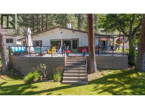 Lake facing side of the home at 12110 Trewhitt Road W, Lake Country East / Oyama