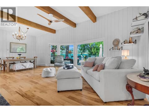 Living room with views at 12110 Trewhitt Road W, Lake Country East / Oyama