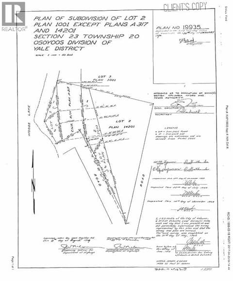 Lot Plan at 12110 Trewhitt Road W, Lake Country East / Oyama