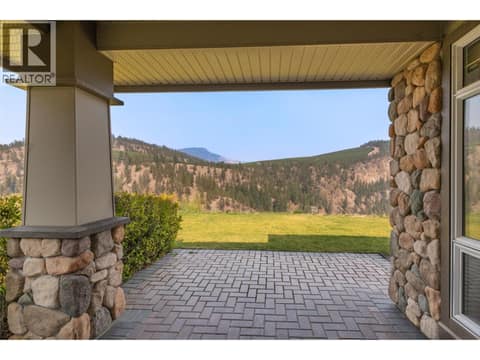 Covered Patio with sensational setting at 3800 Gallaghers Pinnacle Way Unit# 29, South East Kelowna