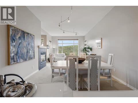 Dining room when it was furnished at 3800 Gallaghers Pinnacle Way Unit# 29, South East Kelowna
