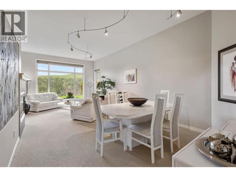 Dining room when it was furnished at 3800 Gallaghers Pinnacle Way Unit# 29, South East Kelowna