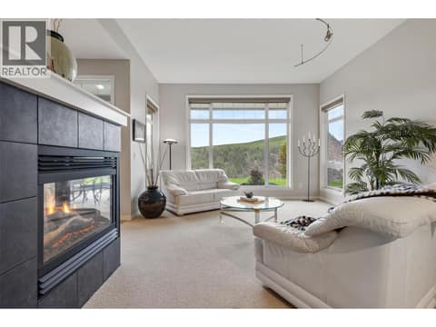 Living room when it was furnished at 3800 Gallaghers Pinnacle Way Unit# 29, South East Kelowna