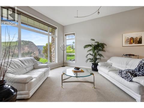 Living room when it was furnished at 3800 Gallaghers Pinnacle Way Unit# 29, South East Kelowna