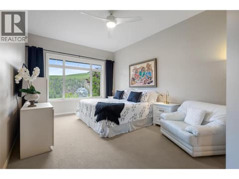 Primary Bedroom when furnished at 3800 Gallaghers Pinnacle Way Unit# 29, South East Kelowna